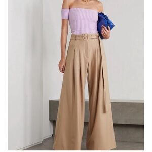 Anna Quan Melodie Ribbed Stretch Knit Top Wisteria Lilac Purple Small/AUS8